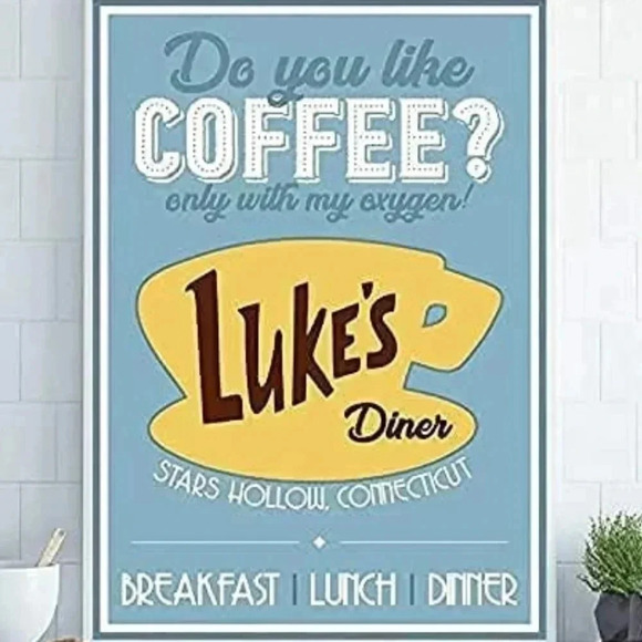 Other - Nostalgia Decorative Signs Gilmore Girls Classic Decoration Luke's Diner